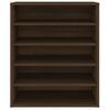 vidaXL Shoe Cabinet Brown Oak 60x35x70 cm Engineered Wood