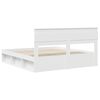 vidaXL Bed Frame with Headboard White 180 x 200 cm Solid Pine Wood