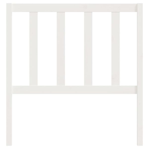 vidaXL Bed Headboard White 81x4x100 cm Solid Wood Pine
