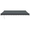 vidaXL Retractable Awning Anthracite 4x3 m Fabric and Aluminium