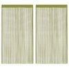 vidaXL String Curtains 2 pcs 140x250 cm Green