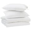 vidaXL Summer Duvet with Pillow 3 pcs White Microfibre