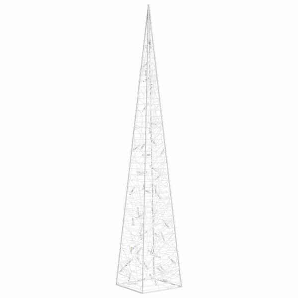vidaXL Christmas Light Cone 60 LEDs Warm White 120 cm Acrylic