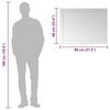 vidaXL Wall Mirror 80x60 cm Glass