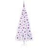 vidaXL Artificial Christmas Tree with Stand White 180 cm PVC and Steel