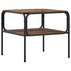 vidaXL Side Table Old Wood 51 x 50 x 45 cm Engineered Wood