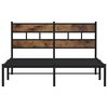 vidaXL Metal Bed Frame without Mattress Smoked Oak 160x200 cm