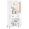 vidaXL Highboard White 69.5x34x180 cm Engineered Wood