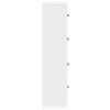vidaXL Bookcase White 60x24x101.5 cm Engineered Wood
