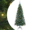 vidaXL Artificial Christmas Tree with 300 LEDs Green 180 cm PE and PVC
