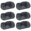 vidaXL Throw Blankets 6 pcs Dark Grey 240 x 270 cm Fleece