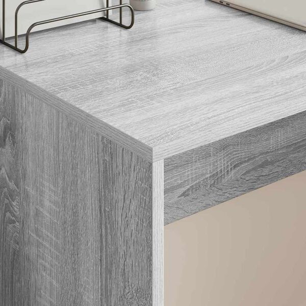 vidaXL Desk Grey Sonoma 109 x 50 x 78 cm Engineered Wood