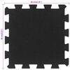 vidaXL Rubber Floor Tiles 9 pcs Black 16 mm 30x30 cm