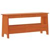 vidaXL Hall Bench Wax Brown 100x28x45 cm Solid Wood Pine