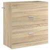 vidaXL Bathroom Under Sink Cabinet Sonoma Oak 78.5 x 37.5 x 81 cm