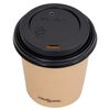 vidaXL Coffee Paper Cups with Lids 120 ml 500 pcs Brown