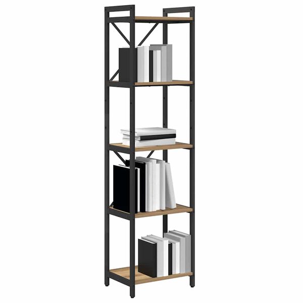vidaXL Bookshelf Artisan Oak 40 x 30 x 155 cm Engineered Wood