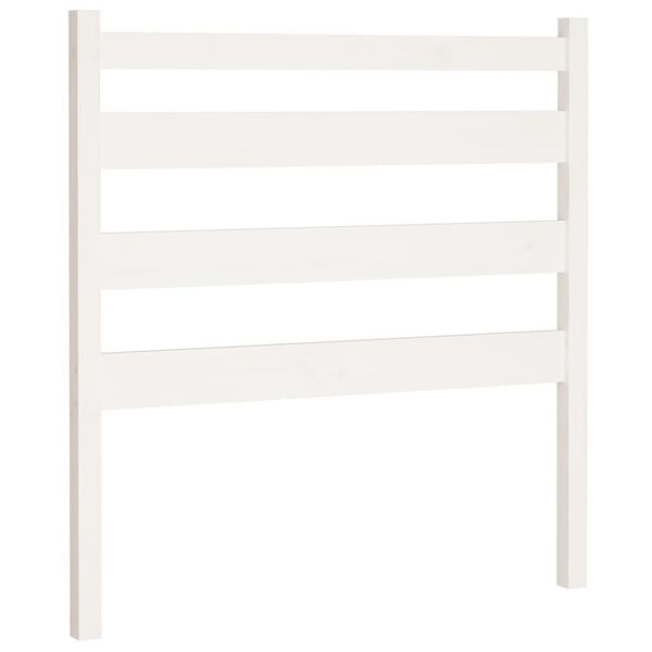vidaXL Bed Headboard White 96x4x100 cm Solid Wood Pine
