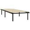 vidaXL Bed Frame without Mattress Black Metal 90x200 cm