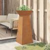 vidaXL Pillar Planter Silver 40 x 40 x 100 cm