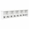 vidaXL Wall-Mounted Coat Rack White 100 x 16 x 26 cm Engineered wood