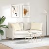 vidaXL Sofa Pillows 2 pcs Cream 70 x 50 cm Corduroy Fabric