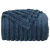 vidaXL Throw Blanket Navy Blue 240 x 220 cm Fleece