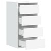 vidaXL Corner Chest of Drawers White 40x41x76 cm Engineered Wood