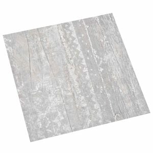 vidaXL Self-adhesive Flooring Planks Grey 30.5 x 30.5 cm 20 pcs PVC