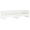 vidaXL Pull-out Day Bed without Mattress White 2x(90x190) cm