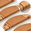vidaXL Self-adhesive Stair Mats 15 pcs Beige 65x21x4 cm