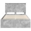 vidaXL Bed Frame with Headboard Concerte 120 x 190 cm Solid Pine Wood