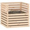 vidaXL Composter 80x80x78 cm Solid Wood Pine