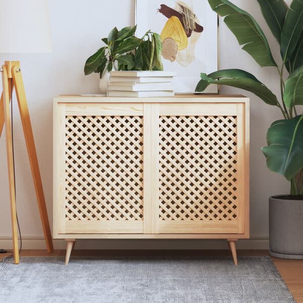 vidaXL Cabinet Doors Lattice Design 2 pcs 49.5x69 cm Solid Wood Pine