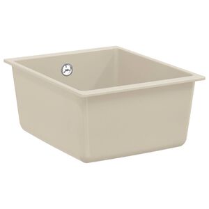 vidaXL Sink 80% Quartz and 20% Resin 370 x 460 mm Beige