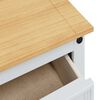 vidaXL Storage Chests with Door White 112 x 40 x 75 cm Solid Pine Wood