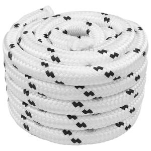 vidaXL Boat Rope 2.5 mm 25 m White Polyester