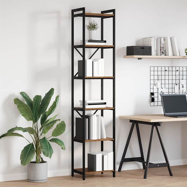 vidaXL Bookshelf Old wood 40 x 30 x 189.5 cm Engineered Wood