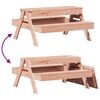 vidaXL Picnic Table with Sandpit for Kids Solid Wood Solid Wood Douglas