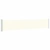 vidaXL Side Awning | Cream | Polyester with PU coating | 117 x 600 cm