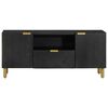 vidaXL TV Cabinet Black 105x33x46 cm Engineered Wood