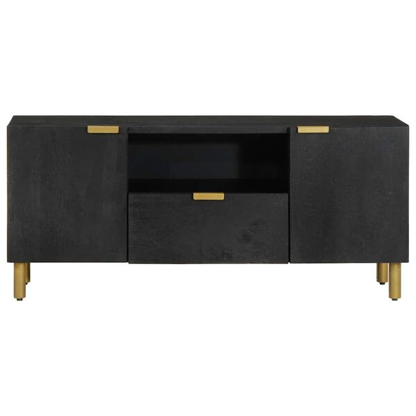 vidaXL TV Cabinet Black 105x33x46 cm Engineered Wood