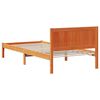 vidaXL Bed Frame Brown 100 x 200 cm Solid Pine wood