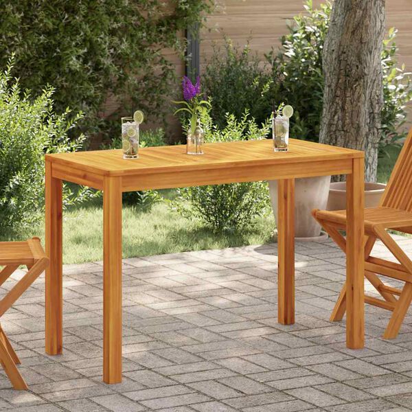 vidaXL Garden Dining Table 110x55x75 cm Solid Wood Acacia