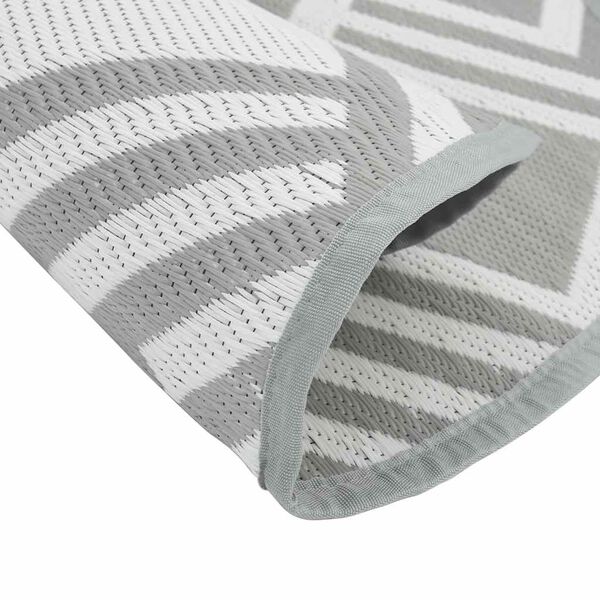 vidaXL Outdoor Carpet ARAKIL Grey &Oslash;120 cm PP
