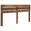 vidaXL Bed Frame with Headboard Old Wood 200 x 200 cm Solid Pine Wood