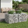 vidaXL Gabion Raised Bed Silver 100 x 100 x 60 cm Galvanised Steel
