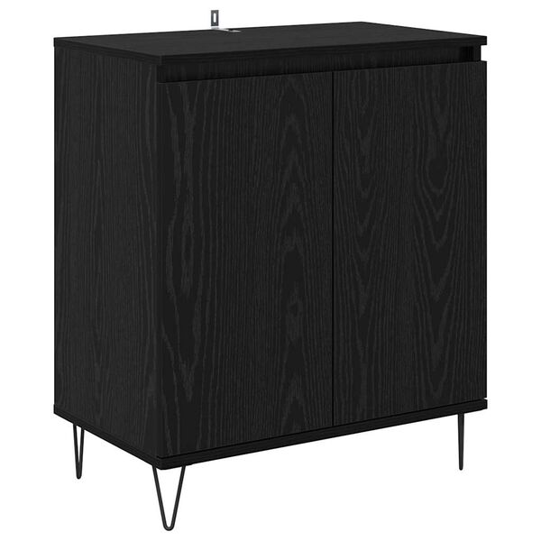 vidaXL Sideboard Black Oak 60 x 35 x 70 cm Engineered Wood
