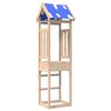 vidaXL Play Tower Brown 52.5 x 46.5 x 208 cm Solid Pine Wood