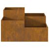 vidaXL Garden Planter Rusty 80 x 80 x 48 cm Weathering steel
